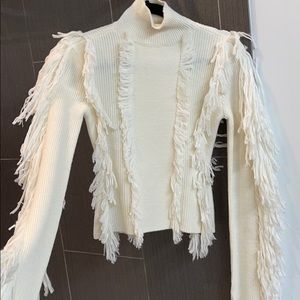 David Koma Fringe Sweater